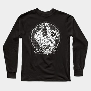 Sloth Spirit / white_black [mr.Lenny Friends] Long Sleeve T-Shirt